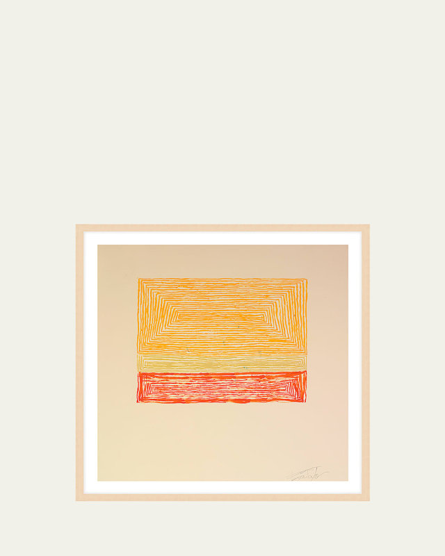"Yellow With Orange" Print Wall Art by Evan Taylor